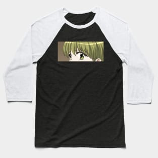 Anime Eyes - Olive Lewd Girl Baseball T-Shirt